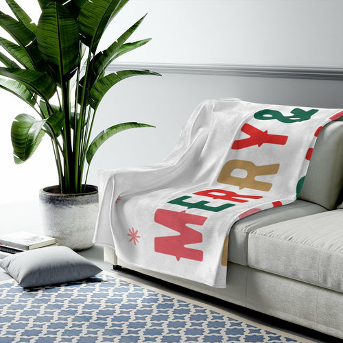 Merry & Bright Plush Throw Blanket