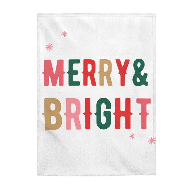 Merry & Bright Plush Throw Blanket