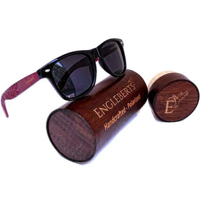 Rosewood Sunglasses with Bamboo Case, Polarized