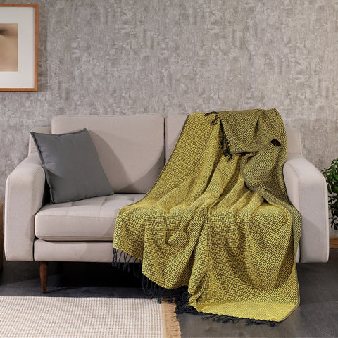 Rumeli Hand-Loomed Cotton Throw Blanket