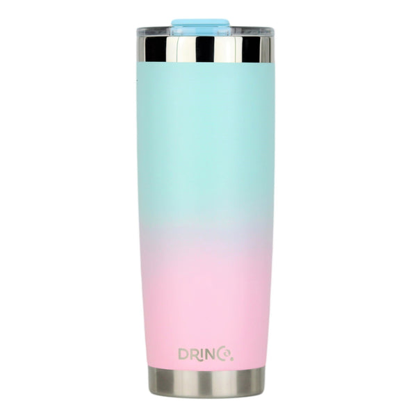 DRINCO® 20oz Insulated Tumbler Spill Proof Lid 2 Straws(Macaron)