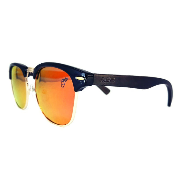 Black Bamboo Sunglasses with Bamboo Case, Sunset Polarized