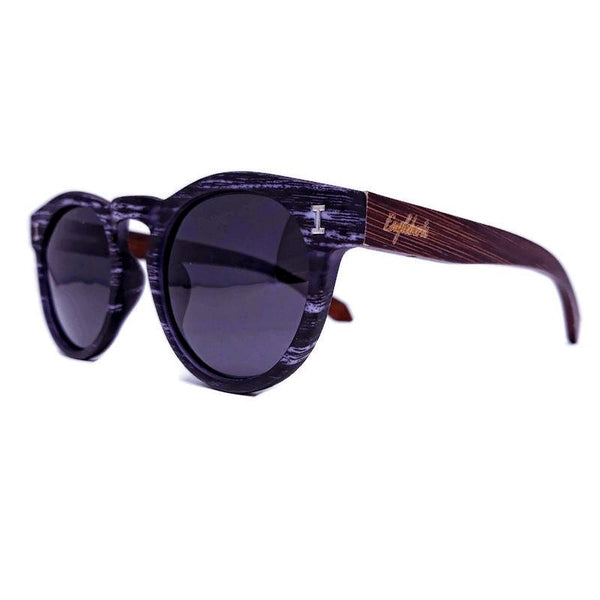 Granite Colored Frame, Bamboo Sunglasses with Bamboo Case, Polarized