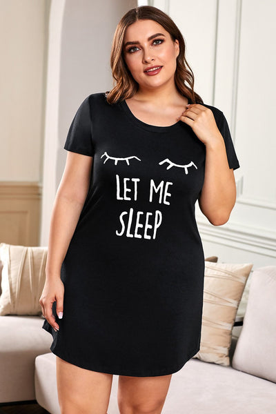 Plus Size Graphic Print Sleepwear