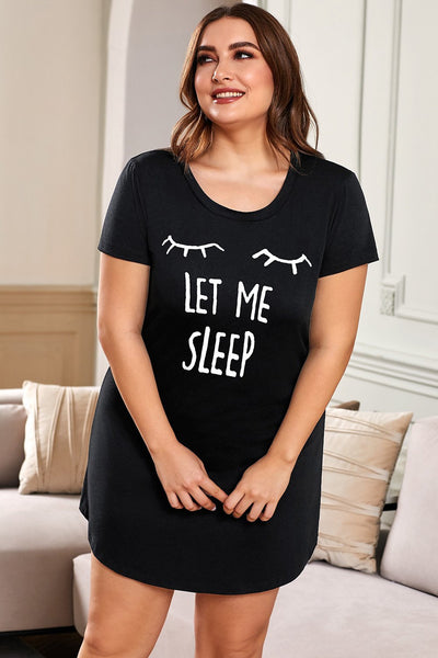 Plus Size Graphic Print Sleepwear