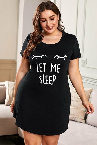 Plus Size Graphic Print Sleepwear