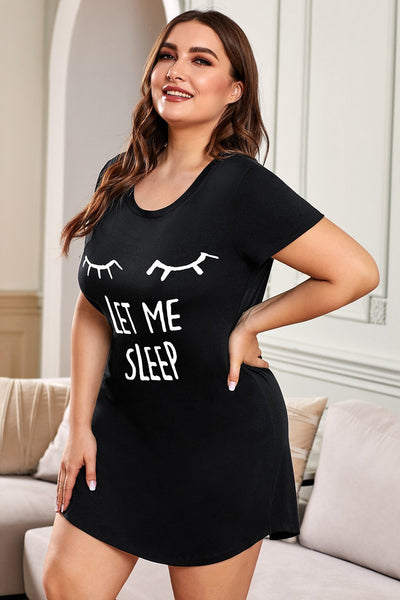 Plus Size Graphic Print Sleepwear