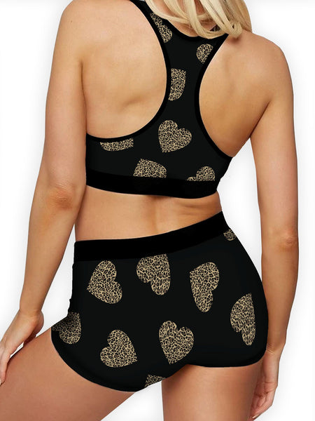 Leopard Hearts Boyshort