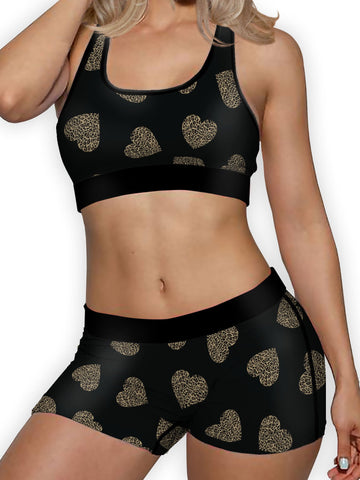 Leopard Hearts Boyshort