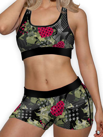 Camo Hearts Boyshort