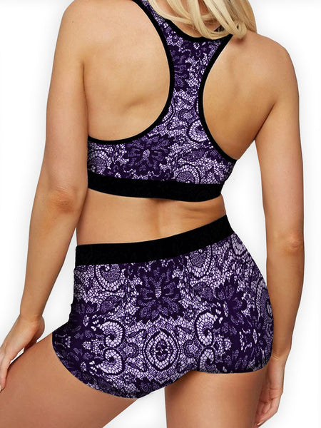 Purple Lace Boyshort