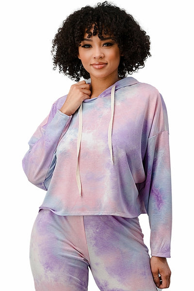 Tie Dye Hooded Sweatshirt Jogger Set