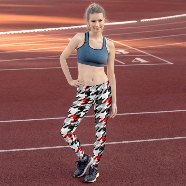 Sports Houndstooth Leggings