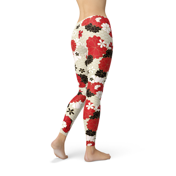 Japanese Cherry Blossom Leggings