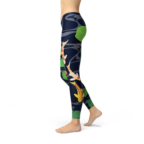 Koi Fish in Pond Leggings