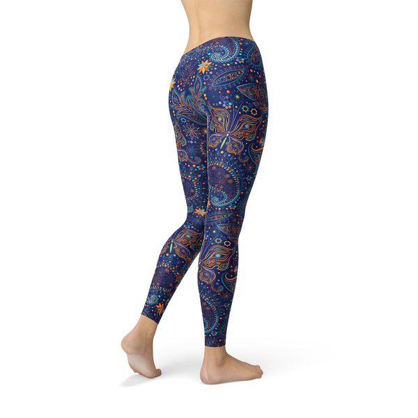 Paisley Butterfly Leggings