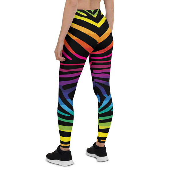 Rainbow Zebra Leggings