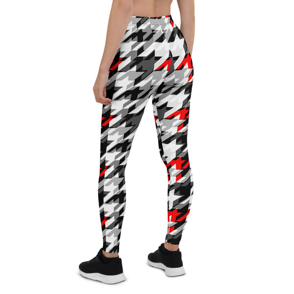 Sports Houndstooth Leggings