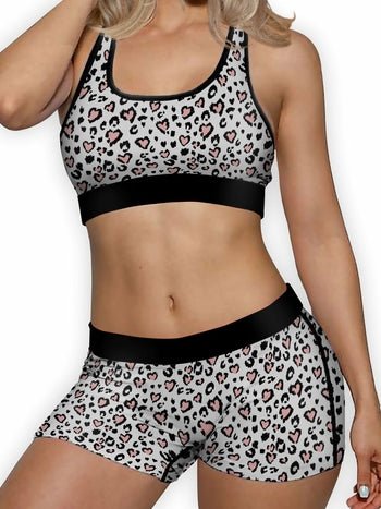 Cheetah Hearts Boyshort