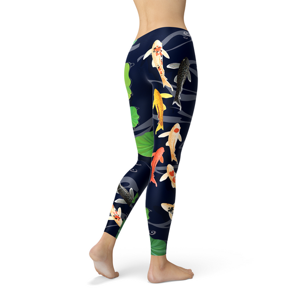 Koi Fish in Pond Leggings