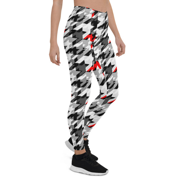 Sports Houndstooth Leggings