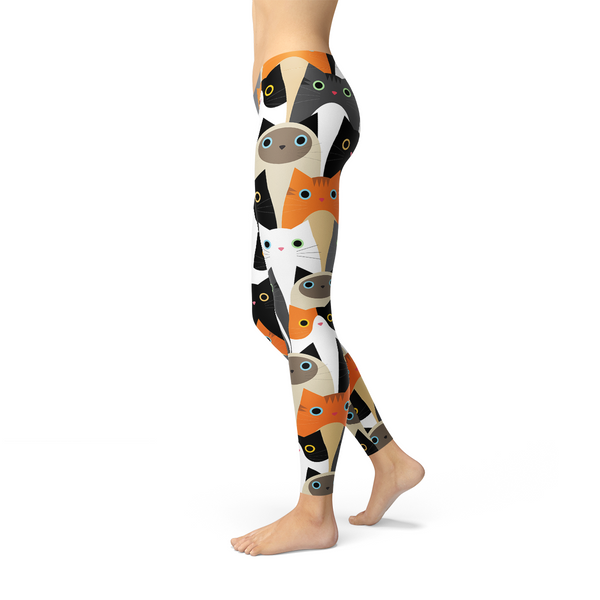 All Over Print Cats Leggings