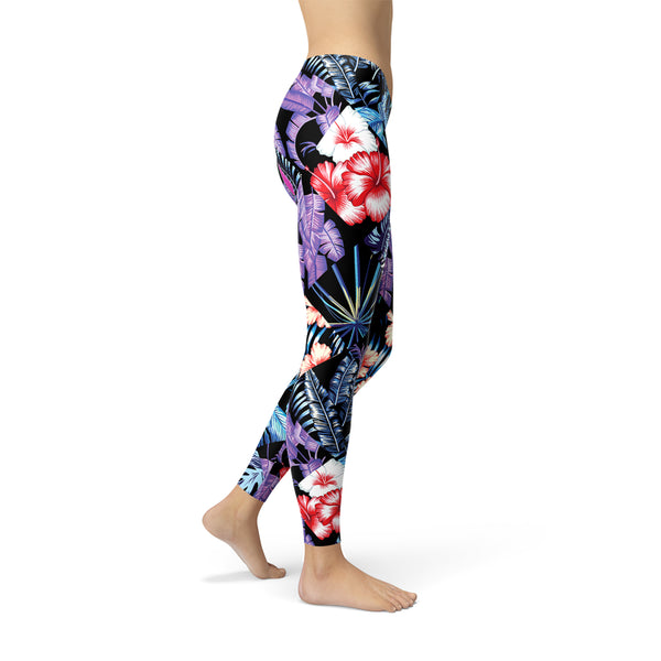 Tropical Floral Leggings