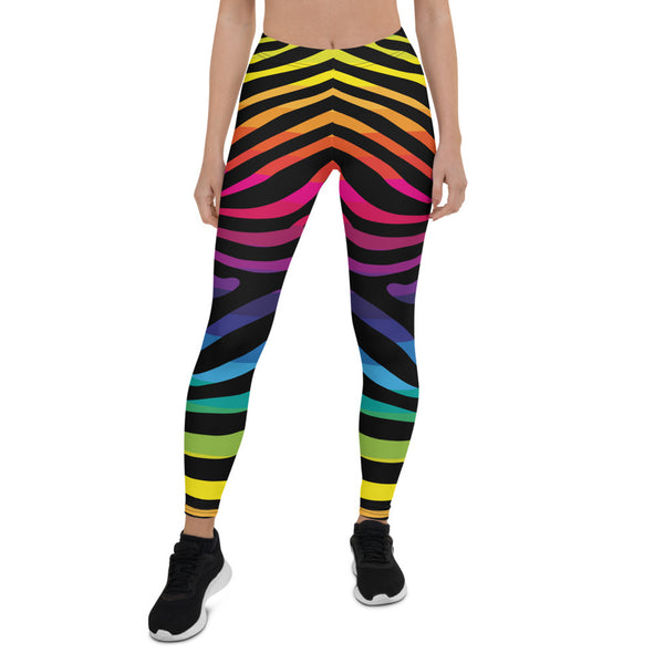 Rainbow Zebra Leggings