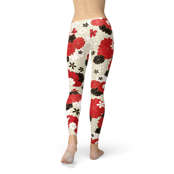 Japanese Cherry Blossom Leggings