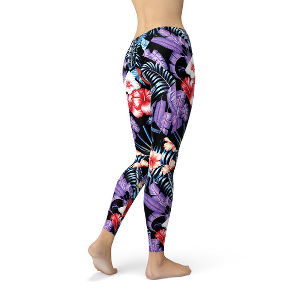 Tropical Floral Leggings