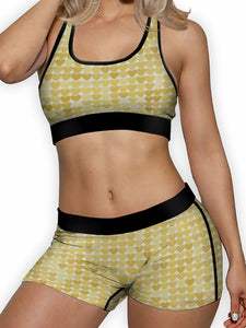 Yellow Hearts Boyshort