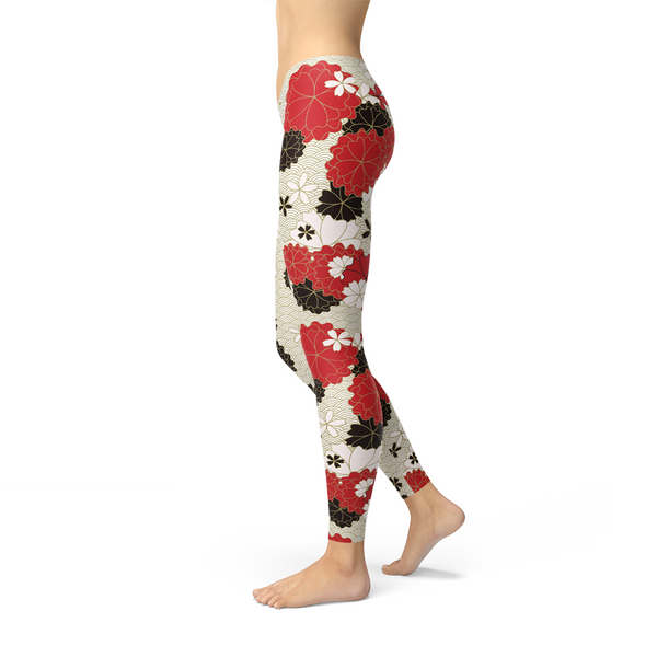 Japanese Cherry Blossom Leggings