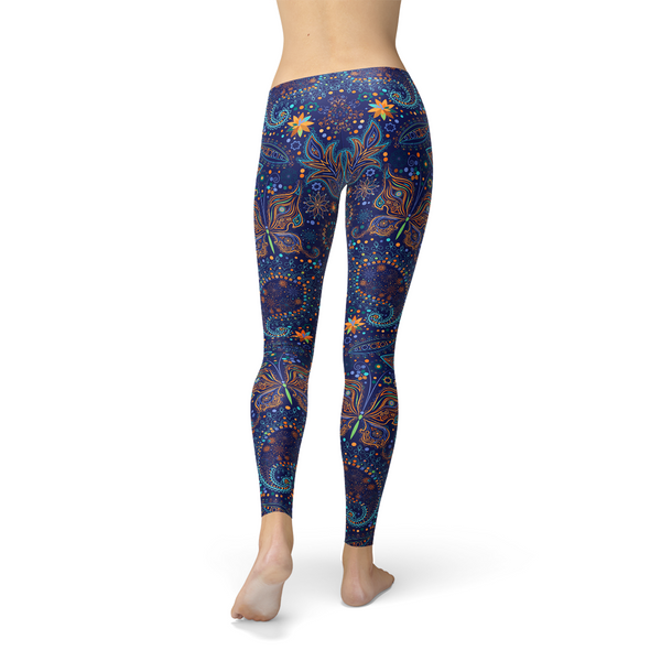 Paisley Butterfly Leggings