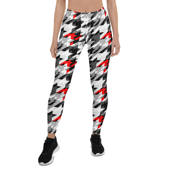 Sports Houndstooth Leggings