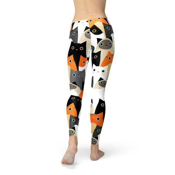 All Over Print Cats Leggings