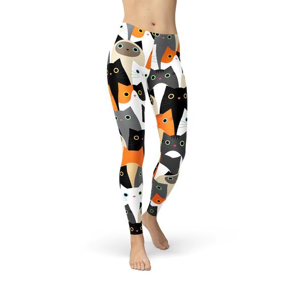 All Over Print Cats Leggings