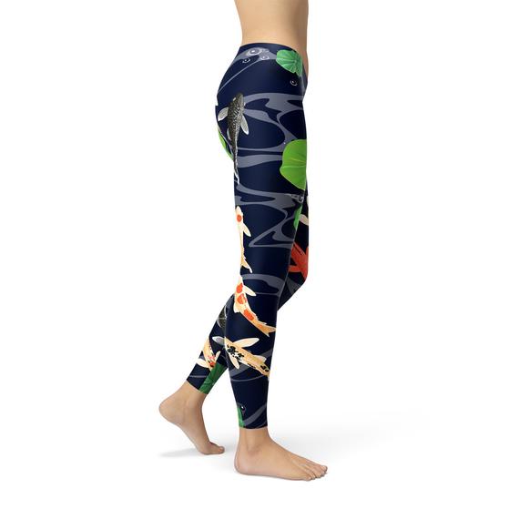 Koi Fish in Pond Leggings