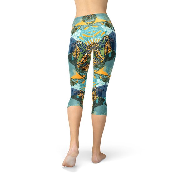 Tropical Capri Leggings