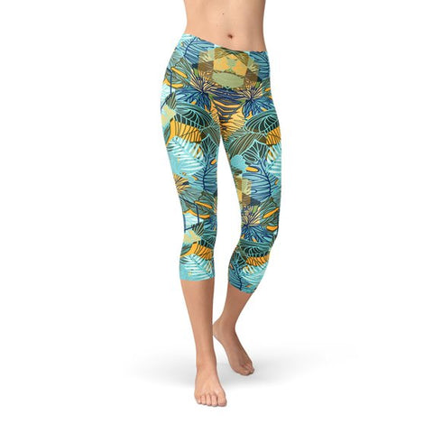 Tropical Capri Leggings