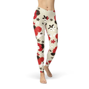 Japanese Cherry Blossom Leggings