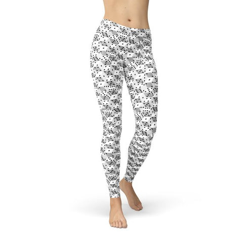 Black and White Dice Leggings