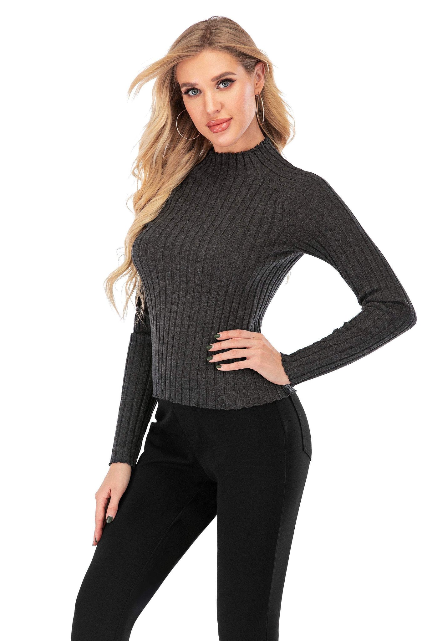 Long Sleeve Wool Sweater