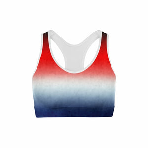 Patriotic Triangles Sports Bra